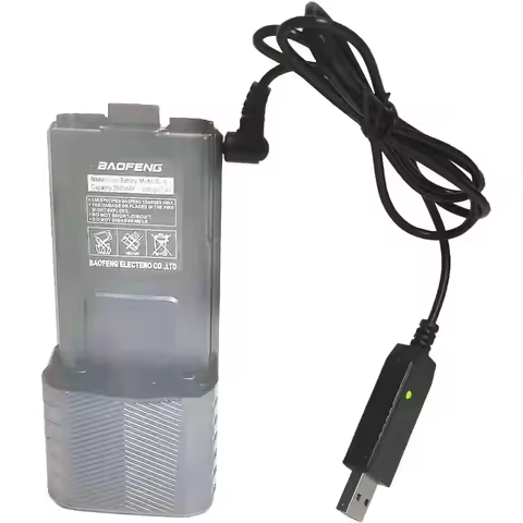 2022 Baofeng UV-5R USB battery Charger Cable 3800mAh 5RA 5RB BF-UVB3 Plus UV-S9 UV-R50 UV-82