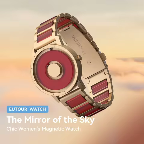 EUTOUR Spring Arrival Red White Concept Jewelry Watch Resin Material Grace Lady Girl Elegant E059 Ma