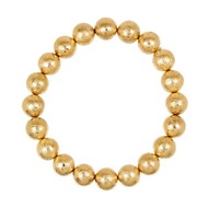 【正佳珠寶】天鐵 頂級金黃天鐵隕石 10mm 天鐵鎳鐵隕石手珠