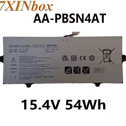 7XINbox AA-PBSN4AT 15.4V 54Wh Laptop Battery For SAMSUNG Galaxy Book NP750TDA-XD1US NP750TDA-XD2US N