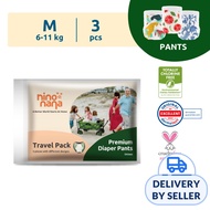 Nino Nana Diaper Pants Travel Pack - M (6-11kg)