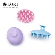 🚓Candy Color Oval Shampoo Brush New Soft Silicone Shampoo Brush Wet and Dry Scalp Massage Handheld Shampoo Brush
