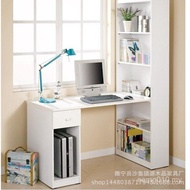 Combination Computer Desk Desk Desk Modern Desktop Black Walnut Writing Desk Desktop Bookshelf Cabin