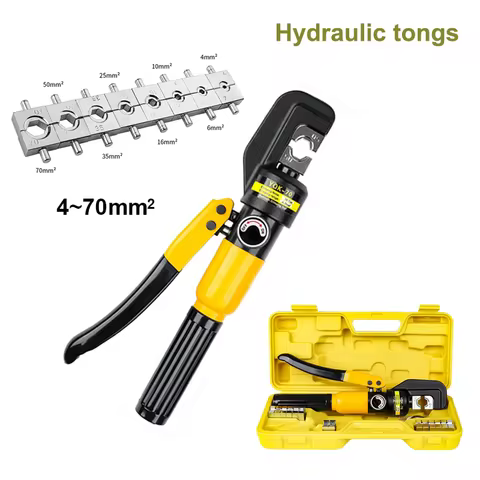 Hydraulic Crimping Tool YQK-70 Cable Lug Crimper Plier 4-70mm² Compression Tool Pressure 8T Pressure