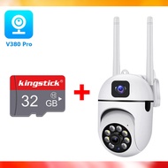 กล้องวงจรปิด V380 Pro CCTV 4k กันน้ํา เสียงสองทาง 5G night vision การตรวจจับการเคลื่อนไหว กล้องวงจรป