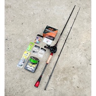 Proberos P4 Compact and Lightweight Horizontal Lure Rod Combo with Genuine Dragclick Sound