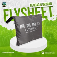 TENDA LOKAL Local Flysheet 2X3 3X3 3X4 Cm | Camping Tent Cover | Trap Tent Flysheet | Waterproof Fly