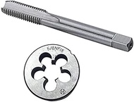 5/8"-18 NF HSS Tap And Die Set, Machine Thread Tap And NF Round Thread Die Right Hand