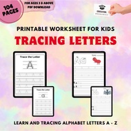 [PDF WORKSHEET] Tracing Letters Printable Worksheet for Kids