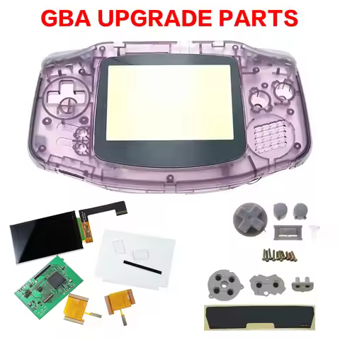 GBA Clear+3.0 IPS Screen Kit Replacement GBA Shell Full Housing Cover For Game Boy GBA Replacement F