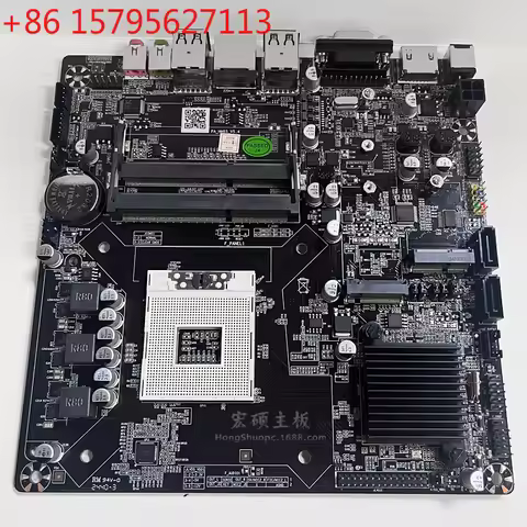 ITX industrial control main board HM65 dual memory slot DDR3 mini board PGA988 second and third gene