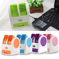 Kipas Angin Aromaterapi Parfum / AC Mini Portable Double Cooler Fan -
