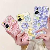 For Honor 90 Lite 2023 Casing CRT-NX1 Fashion Flower Soft Silicone Back Protective Cover For Honor 9