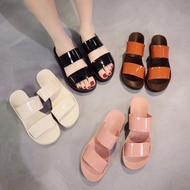 JELLY BARRY 3cm FLATS SANDAL | sandal tapak Lembut .