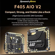 SpeedyBee F405 AIO V2 Flight Controller 35A 40A ESC 2IN1 ICM-42688 Gyro 3-6S Dual BEC Support DSHOT6