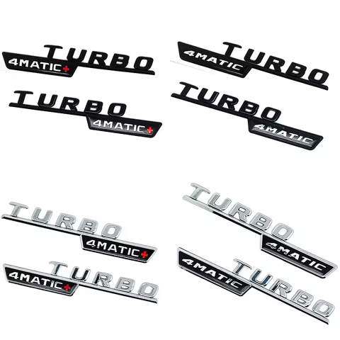 ABS coche maletero trasero Logo letras BITURBO TURBO 4MATIC emblema insignia pegatina para Mercedes 