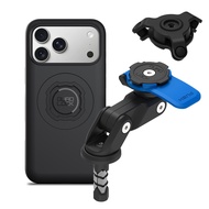 Quad Lock Fork Stem Motorcycle Phone Mount (V2) with MAG Phone Case and Vibration Dampener for iPhon