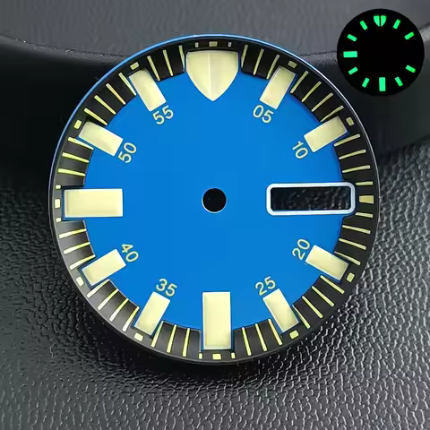 28.5mm SKX007 Case Mod Parts Sterile Monster Matte Claw Cartoon Watch Dial Suitable for Seiko Prospe