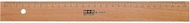 M+R Ruler Wood 30 cm Beech Metal Insert Pack of 1