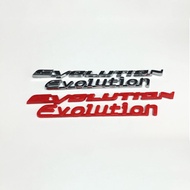 1 x ABS Evolution Logo Car Side Rear Emblem Badge Sticker Decal For Mitsubishi