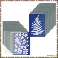 [S D K G] 1Set Cyanotype Paper With 2 Sheet Acrylic Panel Sun Print Paper Kit, Cyanotype Paper