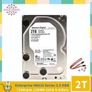 HGST WD Ultrastar DC HA210（HUS722T2TALA604） 7K2 Enterprise Hard Drive 2TB 7200 RPM 512n SATA 6Gb/s 1