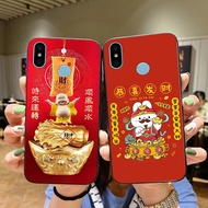 Xiaomi mi 6 pro / mi a2 lite Glass Phone Case Printed Happy New Year CNY 2024