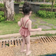 ชุดว่ายน้ำเด็กผู้หญิงผ้าโปร่งชิ้นเดียวชุดเจ้าหญิงหญิงชุดว่ายน้ำหญิงฤดูร้อนเกาหลี