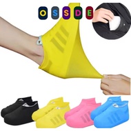 OSSDE Waterproof Shoe Cover Reusable Silicone Boot Rain Socks Rubber Shoe Protectors Non Slip