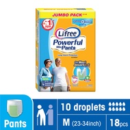 Lifree Powerful Slim Pants Anti Bacterial Jumbo Pack M18/L16/XL14/XXL10