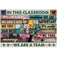 Owl InThis Classroom Poster Back To School Poster Homeschool Decor Classroom Decor Learning Posters 