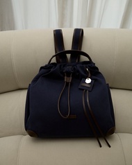 Muse Aria - Octavia Canvas Backpack with Leather Details กระเป๋าสะพายหลัง