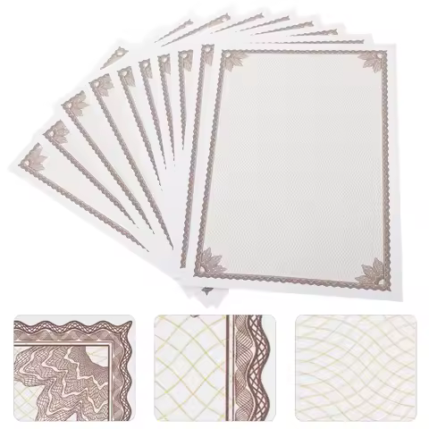 10pcs Graduate Diploma Printable Paper Honor Certificate Paper A4 Size Printable Writable Certificat