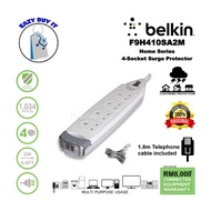 BELKIN 4-GANG SOCKET SURGE PROTECTOR WITH TEL/MODEM/DSL PROTECTION (2M) [F9H410SA2M]