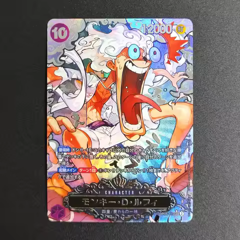 Hot One Piece Card Game DIY OP05 SEC Monkey D. Luffy Gear 5 Nika 2026 Texture Foil Rare JP Ver Anime