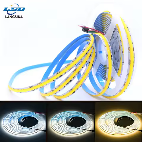 FOB COB Led Lights RA90 3000K 4000K 6000K FCOB SPI DIM IC 360 LEDs 10mm 24V 60W Light Strip Addressa