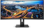 Philips PHI-346B1C Curved UltraWide LCD Monitor with USB-C, 31.5", Black