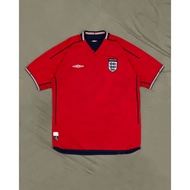 Original Umbro England Away Kit 2002 2003 2004 Vintage Football Jersey