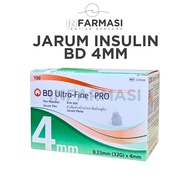 BD Ultra-Fine PRO 4mm Insulin Pen Needle | Jarum Insulin 4mm Kencing Manis Hijau 50’s / 100’s (Box)