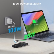Lemorele TC500 13in1 multiple display docking station adapter 4k USB C hub DP 100W for Windows/Macos