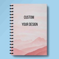 CUSTOM A5 HARD COVER SPIRAL NOTEBOOK