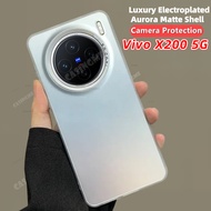 Vivo X200 5G 2024 Luxury Plating Aurora Skin Matte Casing For Vivo X200 VivoX200 X100 X 200 200X Pro