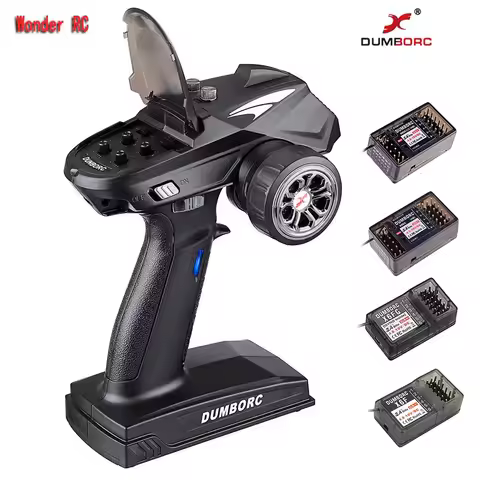DumboRC X6 2.4G 6CH Transmitter P6FG P6DCG Gyro P6F/6DC Receiver Remote control for 1/10 1/8 Crawler