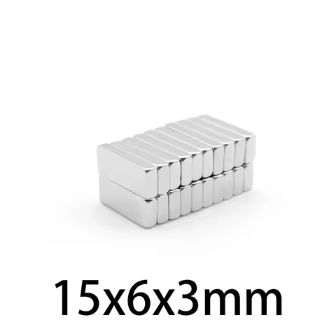 15x6x3mm Powerful Magnets Strong Block Magnets for Fridge, DIY, Building, Scientific, Craft, Educati