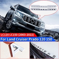For Toyota Land Cruiser Prado 120 150 Engine Cover Decoration Land Cruiser Logo Accessories LC120 LC