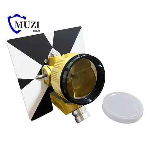 Mini Single Tilt Prism for Topcon & Sokkia Total Stations, Black & White AK11 Metal Target Board Pla