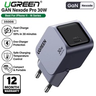 Charger Head iphone 16 15 Pro Max Plus iPad Air M2 Pro M4 UGREEN 30W Charger Adapter Nexode Pro
