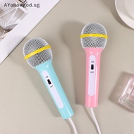AYellowgod Wired Microphone Lightweight Singing Mechine Home Kids Musical Toy Easy Use No  Portable Handheld Microphone SG