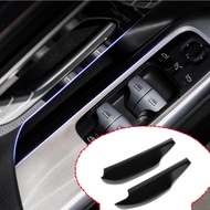 Suede Style Car Organizer Box Door Handle Storage Box Tray For Mercedes Benz EQE EQE350 Sedan SUV 20