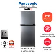 Panasonic 262L 2 Door ECONAVI Inverter Refrigerator | NR-TV261APSM NR-TV261AP (Fridge Peti Sejuk Ais 电冰箱